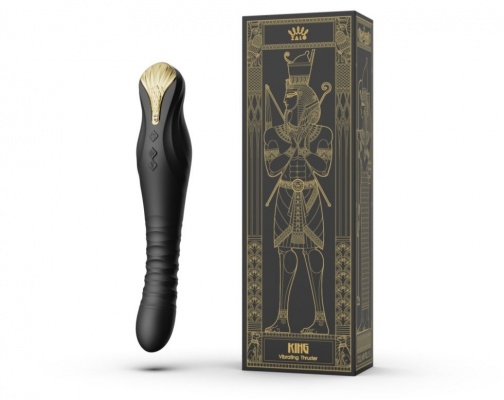 Zalo - King APP Thrusting Vibrator - Obsidian Black photo