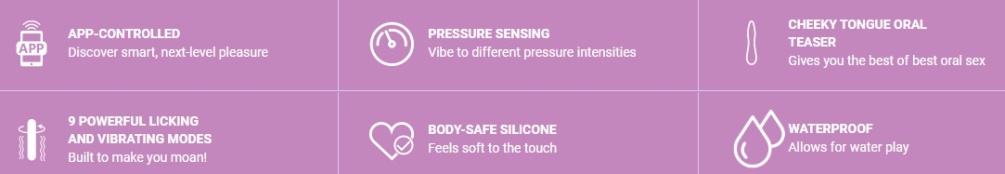 App Control: Next-gen pleasure and long-distance play at a t... Honey Play Box - Fling App Licking Vibrator - Purple photo-6