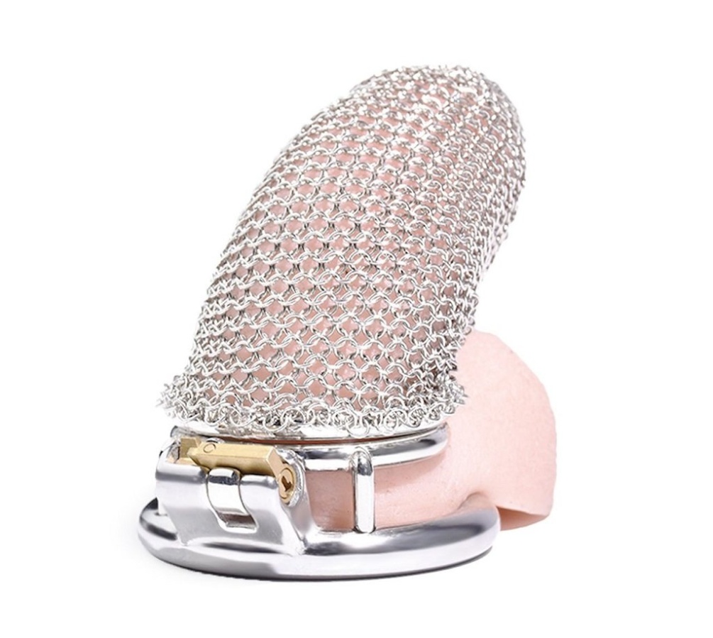 Introducing our Steel Mesh Chastity Cage in Size Large (... Kiotos - Mesh Chastity Cage L photo-2