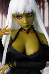 Momoko Fantasy Realistic Sex Doll, Green Skin, Soft Silicone 60 cm (2 ft) photo