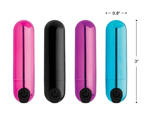 Bang! - 10X Vibro Metallic Bullet - Black photo