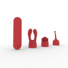 Liebe Seele - Bullet Vibrator w Attachment - Red photo