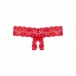 Underneath - Kyra Crotchless Thong - Red - L/XL photo