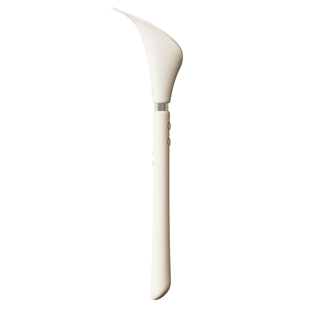 Drawing its inspiration from the elegant Calla Lily, this re... Zalo - Calla Dual Head Vibrator - Ivory White photo-18