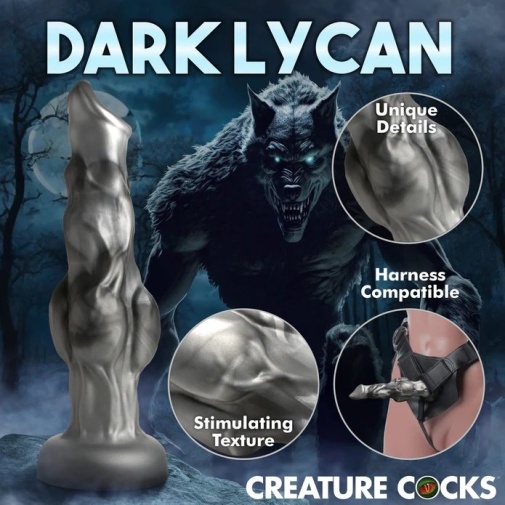 Creature Cocks - Night Prowler Dildo S - Grey 照片