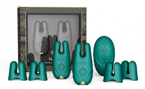 Zalo - Nave APP Vibro Nipple Clamps - Turquoise Green photo