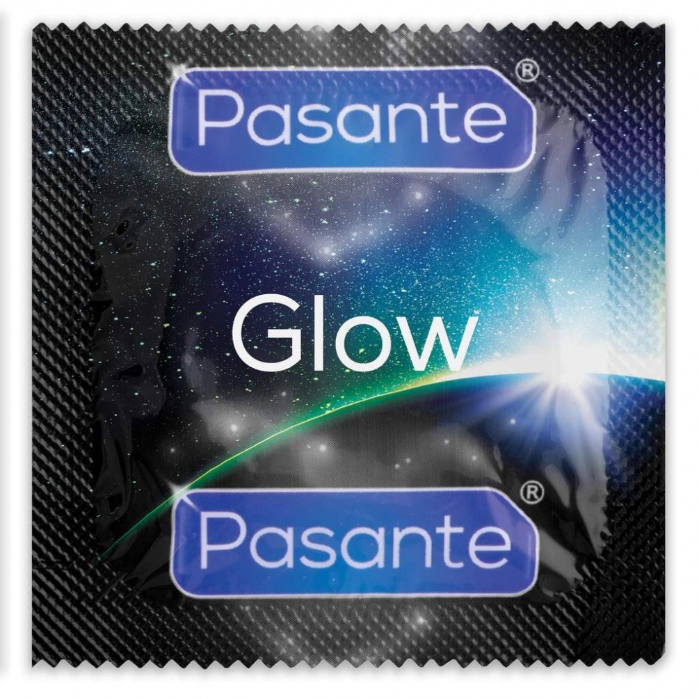Experience fluorescent fun with the Pasante Glow condoms! Th... Pasante - Glow Condoms 12's Pack photo-3