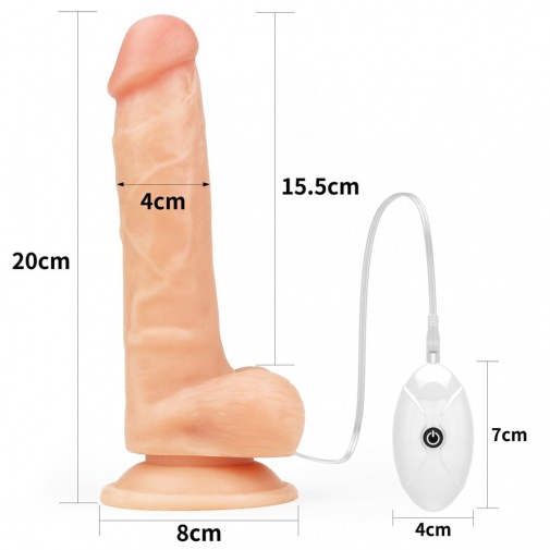 Lovetoy - 7.5" Vibro Easy Strapon Set w Balls photo