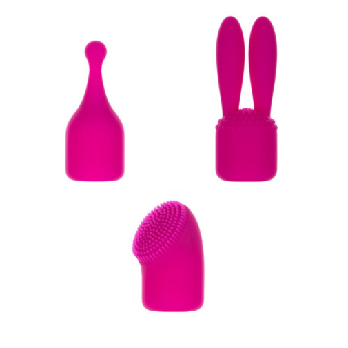 Palmpower - PalmPocket 3 Silicone Massage Heads - Pink photo