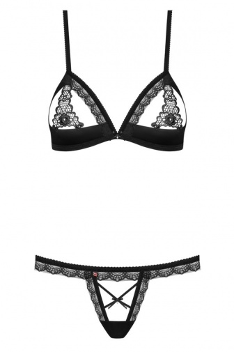 Obsessive - 865-SET-1 2-pcs Set - Black - L/XL photo