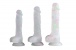 MT - 彩虹波点仿真阳具 L - 白色 照片-5