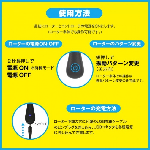 SSI - 遥控 后庭震动器 中码 - 黑色 照片
