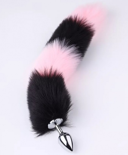MT - Tail Plug w Ears, Collar & Clamps - Pink/Black photo