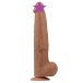 Lovetoy - 13.5" Sliding Skin Dildo - Brown photo-2