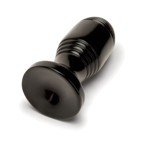 Prowler - Ribbed Anal Plug - Black 照片