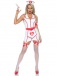 Leg Avenue - ER Hottie Nurse Vinyl Costume - White - L photo-3