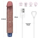 Lovetoy - 9" 超柔軟仿真震動假陽具 - 啡色 照片-13