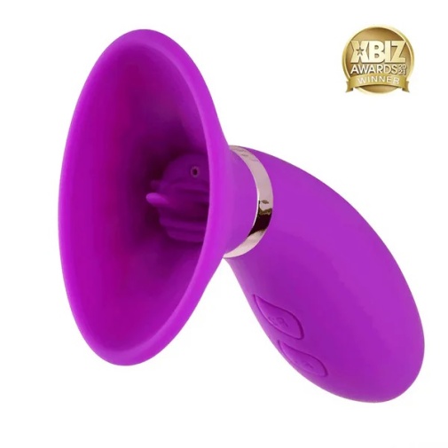 Honey Play Box - 誘惑吸舔舌頭振動器 - 紫色 照片