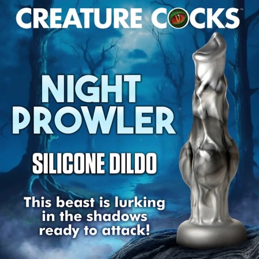 Creature Cocks - Night Prowler Dildo L - Grey 照片