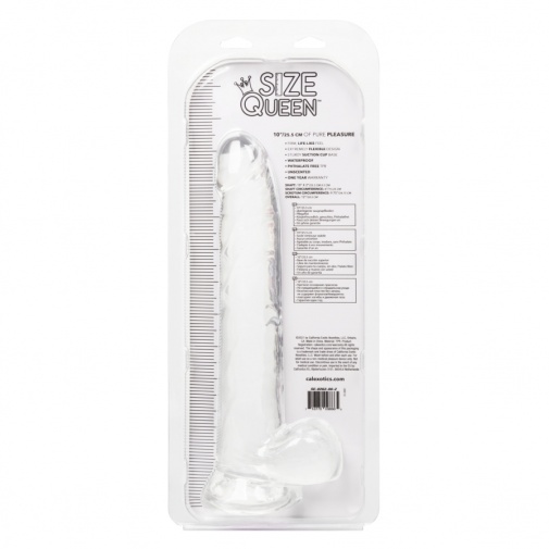 CEN - Size Queen 10" Dildo - Clear photo