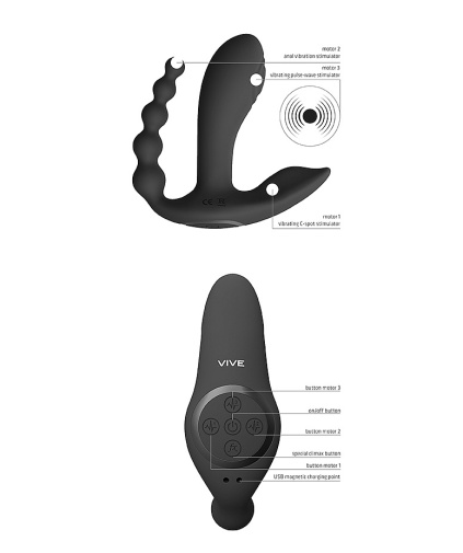 Vive - Kata Double Vibrator - Black photo