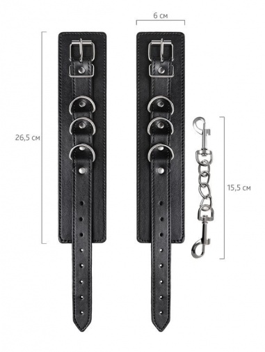 Anonymo - Ankle Cuffs - Black photo