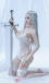 Jenna Japanese Realistic Sex Doll, White Hair, Ultra Soft Silicone 170 cm (5’6 ft)  photo-6