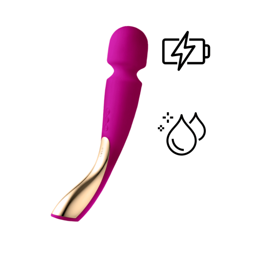 Lelo - Smart Wand 2 全身按摩棒 大码 - 深玫瑰色 照片