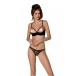 Passion - Marina Open Bra Set - Black - S/M photo