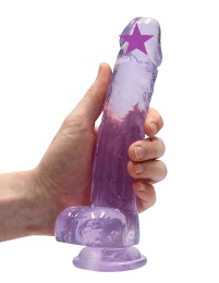 RealRock - 8" Realistic Dildo w Balls - Purple photo