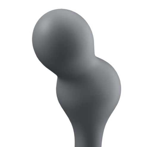 Satisfyer - 深入式震動型肛塞 - 深灰色 照片