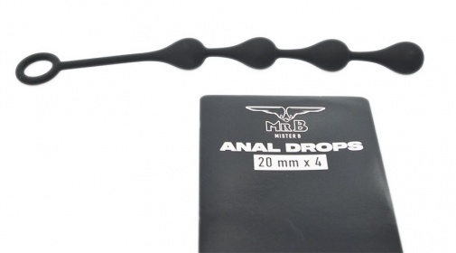 Mister B - Anal Drops 20mm x 4 - Black photo