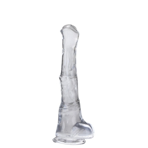 T-Best - 隐形火箭筒形假阳具 大码 - 透明 照片