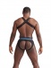 Mister B - Urban Club X-Back Harness - Striped Blue photo-4