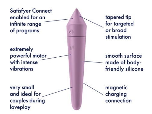 Satisfyer - 程式遥控超强力子弹型震蛋 8 - 淡紫色 照片