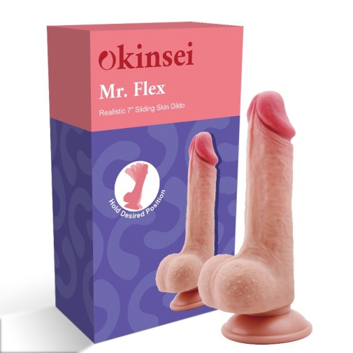 Okinsei - 7" Mr.Flex Dildo - Skin photo
