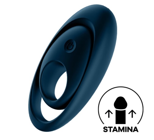 Satisfyer - Glorious Duo Vibro Ring - Dark Blue photo