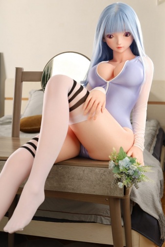 Eiko 动漫风蓝发巨乳淫娃 超柔软矽胶身体仿真性爱娃娃 160cm  照片