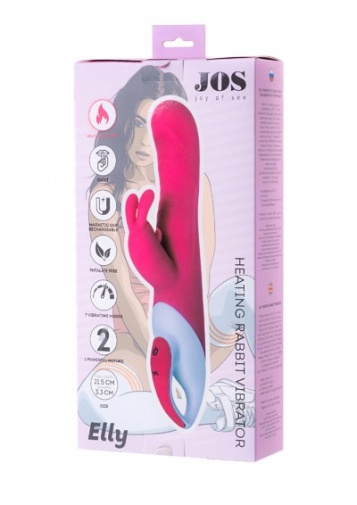 JOS - Elly Heating Rebbit Vibrator - Pink photo