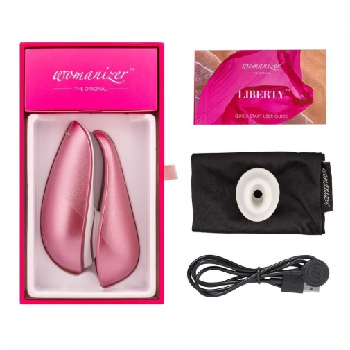 Womanizer - Liberty 便攜版陰蒂吸啜器 - 紫紅色 照片