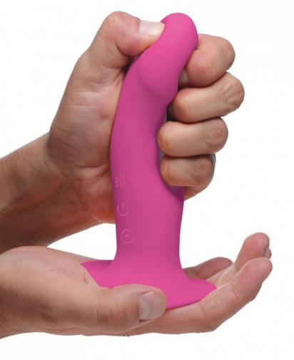 Squeeze-It - 10X Vibro Dildo - Pink photo