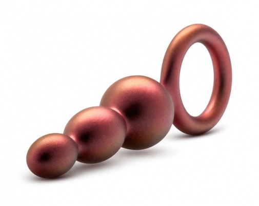 Anal Adventures Matrix - Beaded Loop Plug - Copper photo