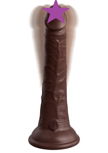 King Cock - 7" Elite Vibro Cock - Brown photo