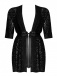 Obsessive - Jagueria Peignoir - Black - 4XL/5XL photo-7