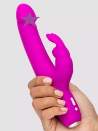 Happy Rabbit - Slimline Realistic Rabbit Vibrator - Purple photo