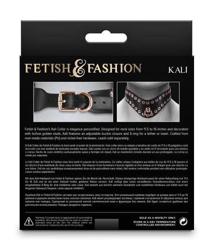 NS Novelties - Fetish & Fashion Kali Collar - Black photo