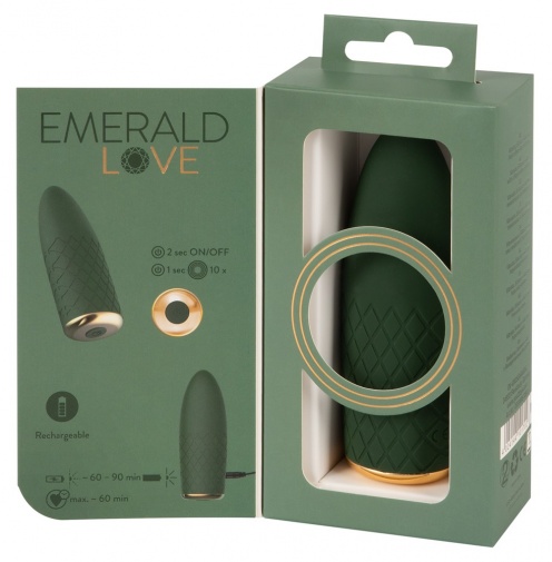 Emerald Love - 奢华迷你震动器 - 绿色 照片