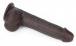Lovetoy - 9'' Sliding Skin Dual Layer Dong - Brown photo-13