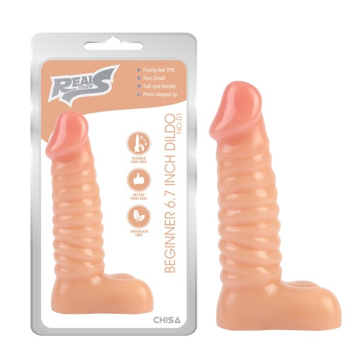 Chisa - 6.7" 入门级仿真假阳具 #1 - 肉色 照片