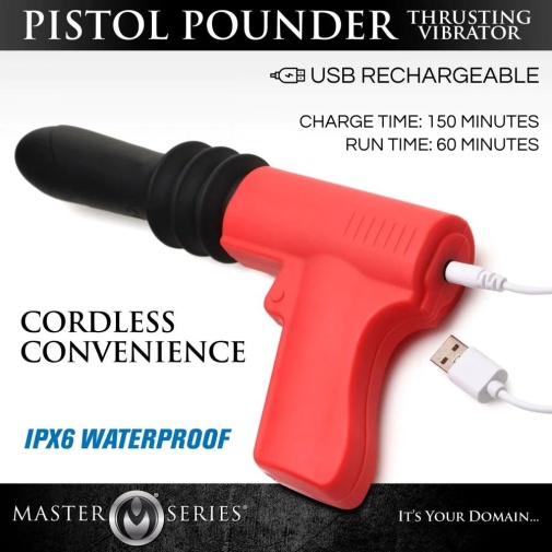 Master Series - Thrusting Pistola Vibrator photo